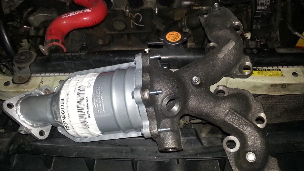 how to replace rusted bolts on manifold catalytic converter The